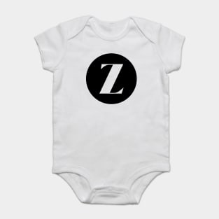 Z (Letter Initial Monogram) Baby Bodysuit